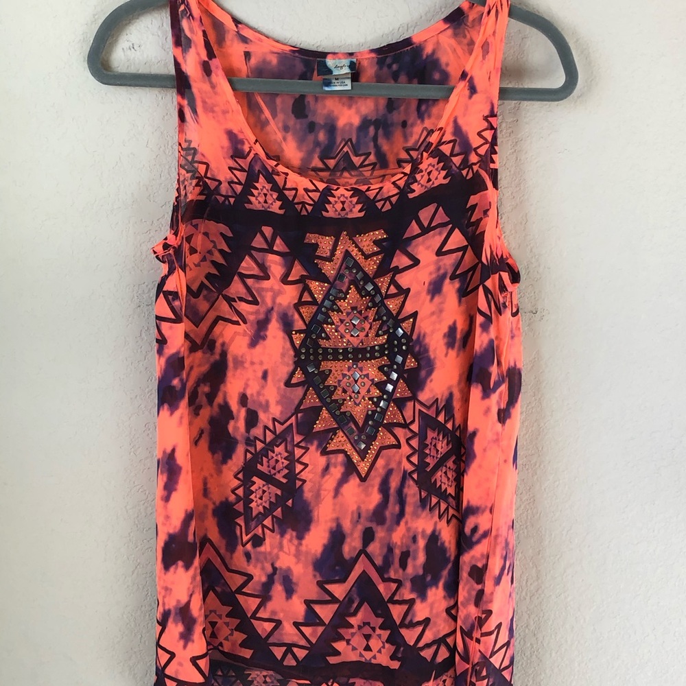 Bright colored tank top